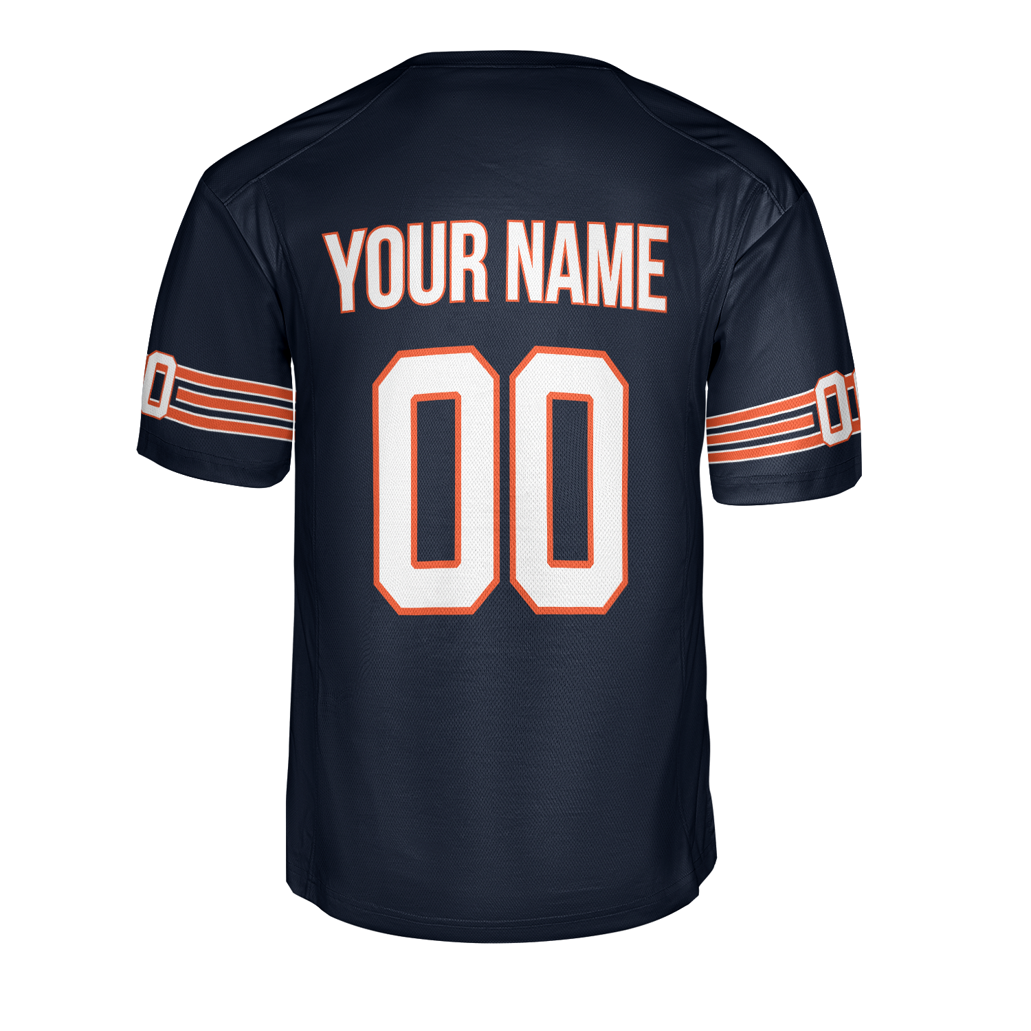 Navy Custom Chicago Football Jersey – Personalized Team Name & Number - Image 3