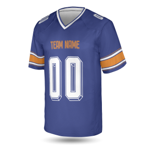 Alternative view of Royal Blue Pittsburgh Football Jersey – Personalized Team Name & Number