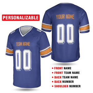 Royal Blue Pittsburgh Football Jersey – Personalized Team Name & Number