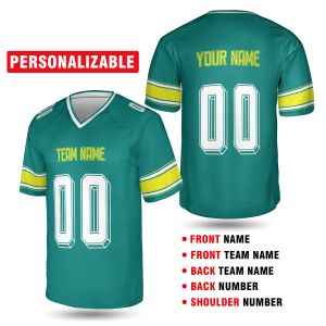 Teal Pittsburgh Football Jersey – Personalized Team Name & Number