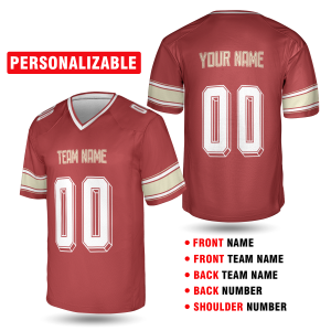 Red Pittsburgh Football Jersey – Personalized Team Name & Number