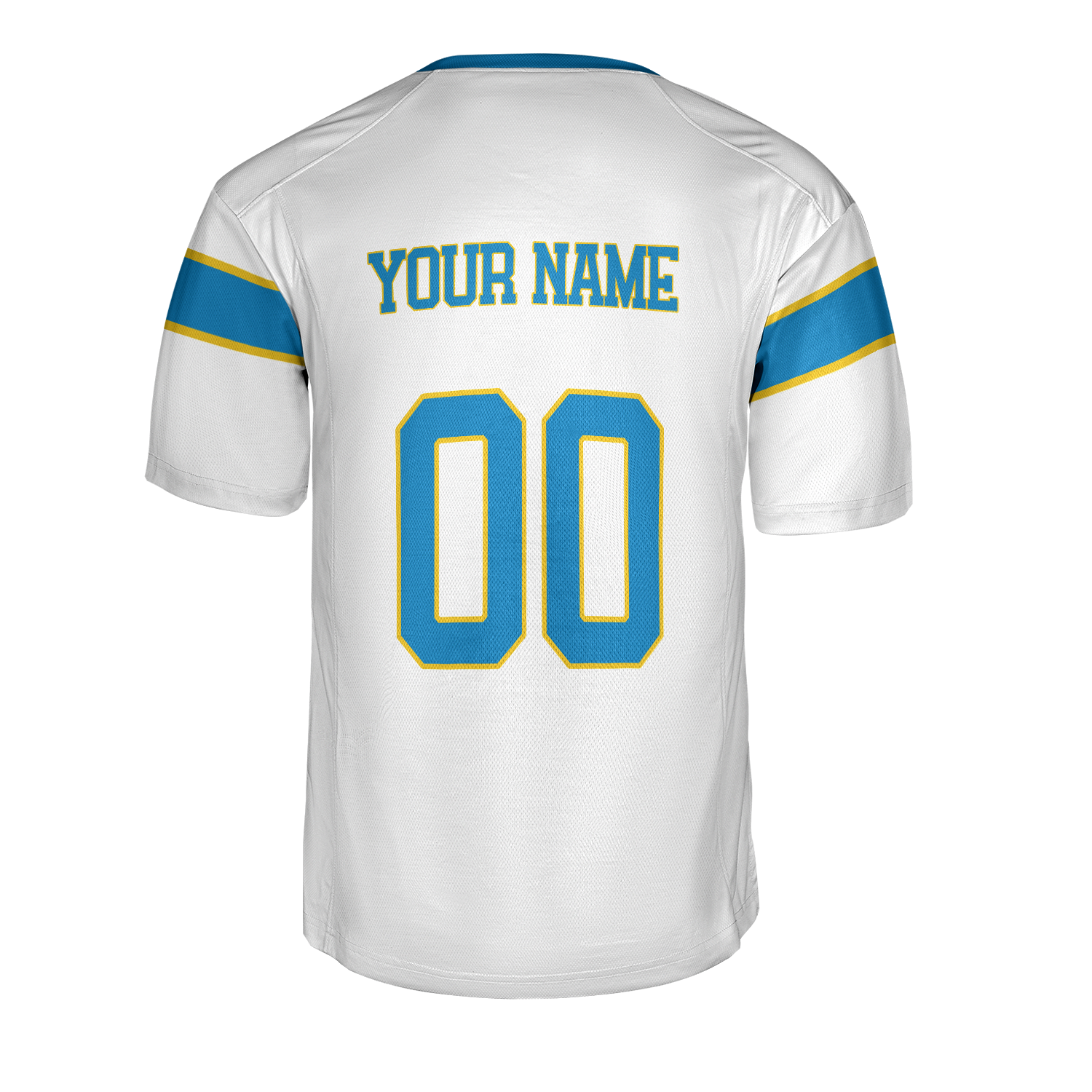 White Carolina Football Jersey – Personalized Team Name & Number - Image 3