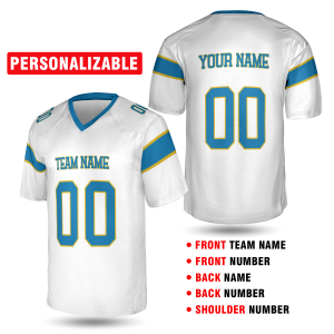 White Carolina Football Jersey – Personalized Team Name & Number