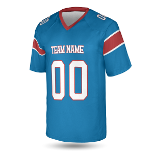 Alternative view of Blue Carolina Football Jersey – Personalized Team Name & Number