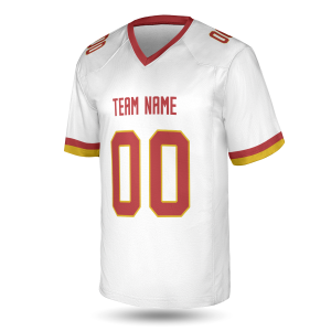 Alternative view of White Washington Football Jersey – Personalized Team Name & Number