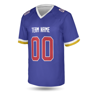 Alternative view of Royal Blue Washington Football Jersey – Personalized Team Name & Number