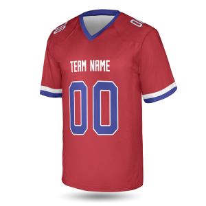 Alternative view of Red Washington Football Jersey – Personalized Team Name & Number