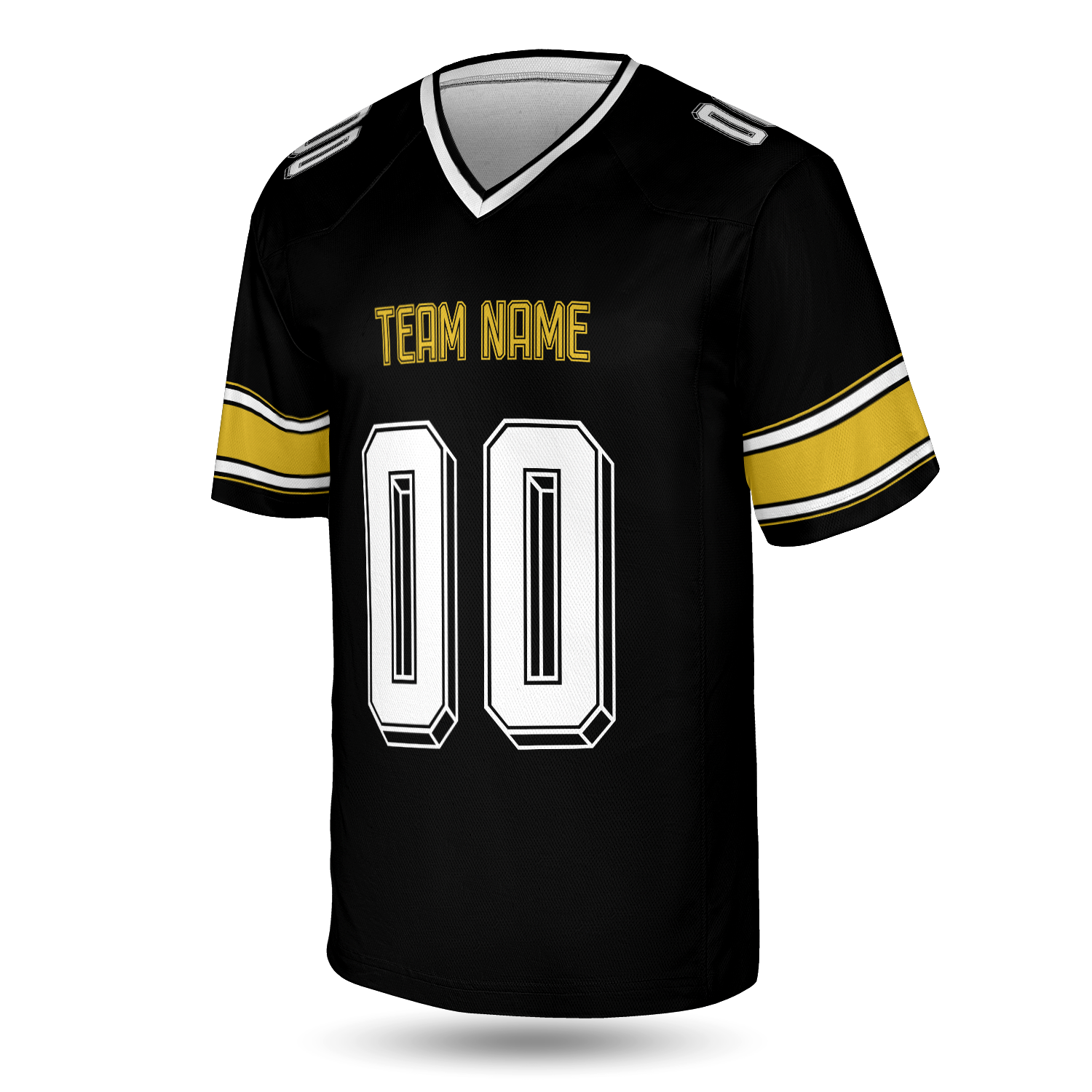 Black Pittsburgh Football Jersey – Personalized Team Name & Number - Image 2