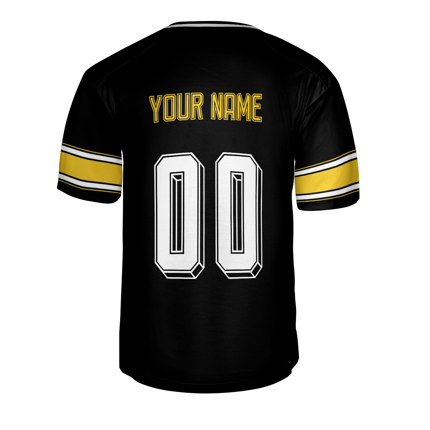 Black Pittsburgh Football Jersey – Personalized Team Name & Number - Image 3